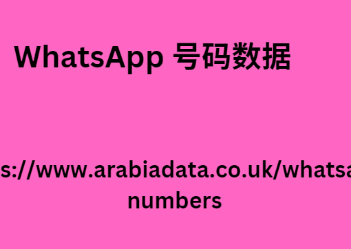 WhatsApp 号码数据